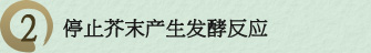2. 停止芥末产生发酵反应