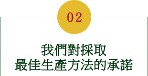 我們對採取最佳生產方法的承諾